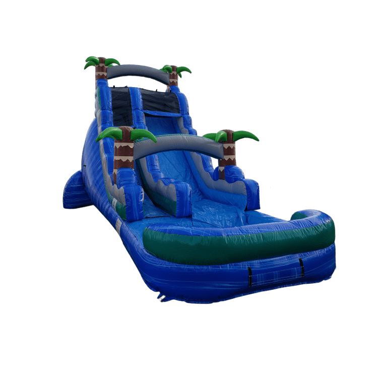 Blue Palm Trees Water Slide