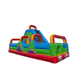 Multicolored Rightside Slide Obstacle Course